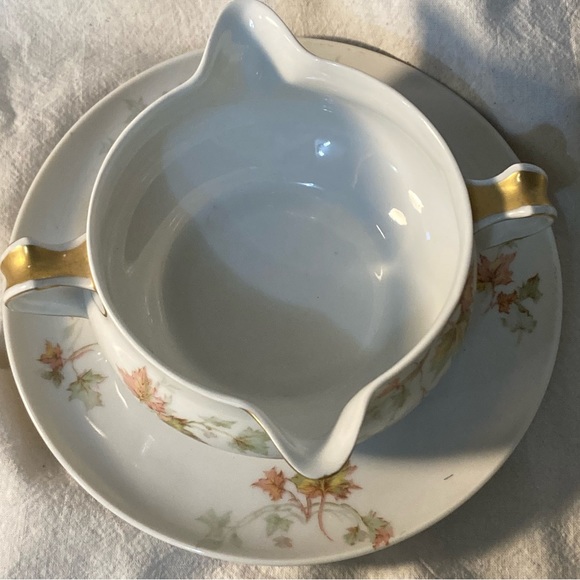 Haviland Autumn Leaves Gravy Boat Limoges - Picture 5 of 7